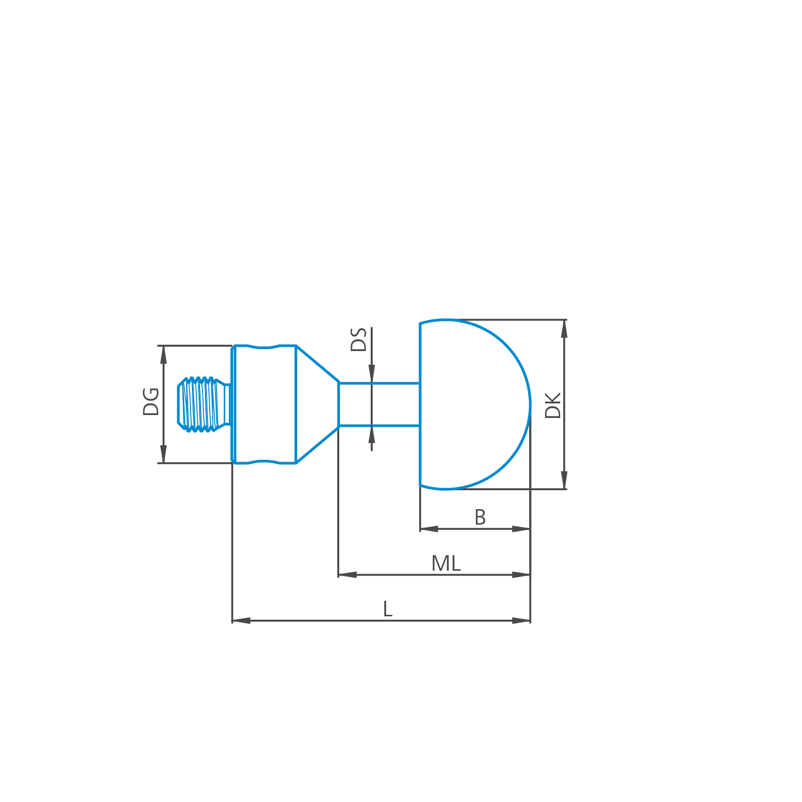 Hemisphere stylus M5, DK20.5 L19.25