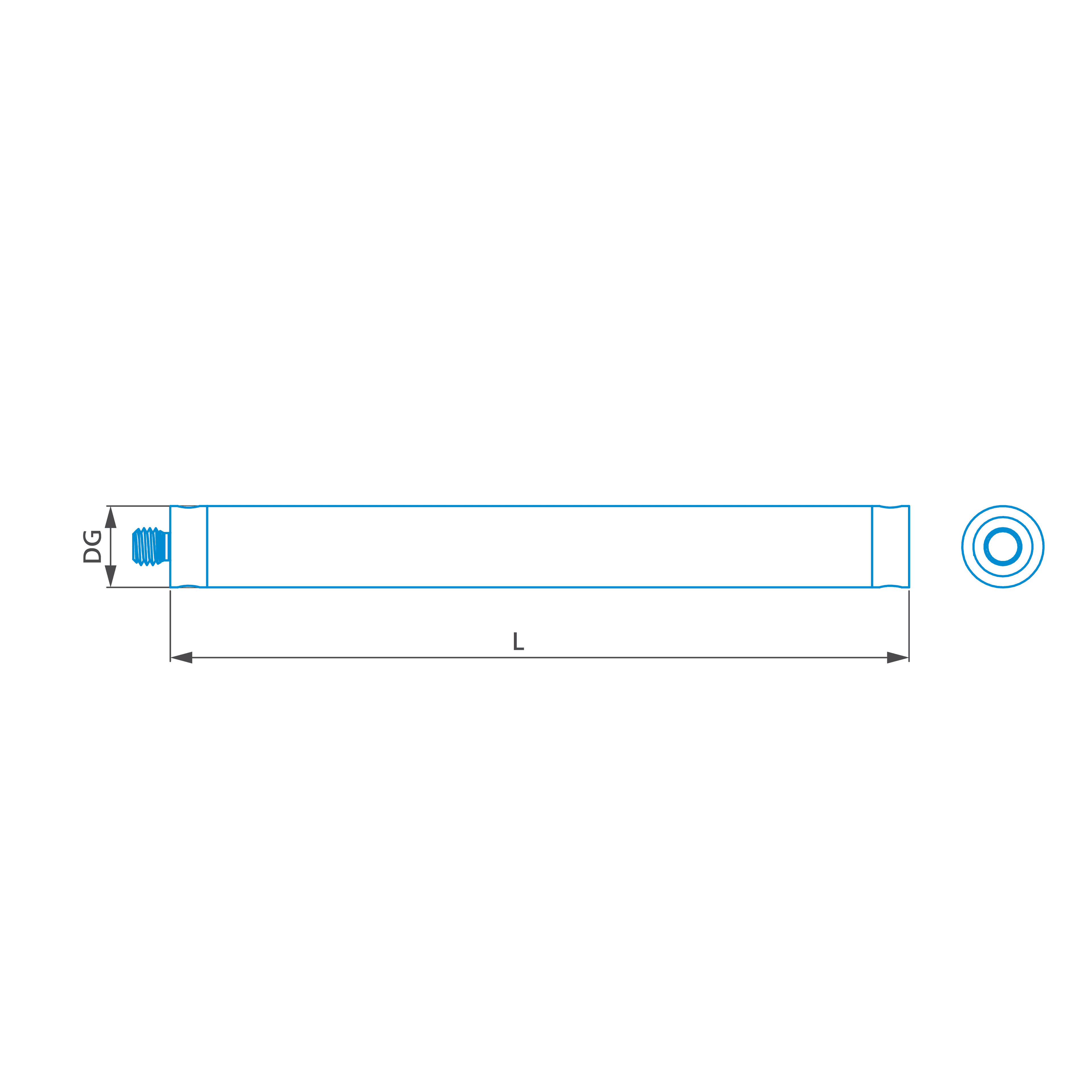 Extension M5-DG11-L90-1x-M5