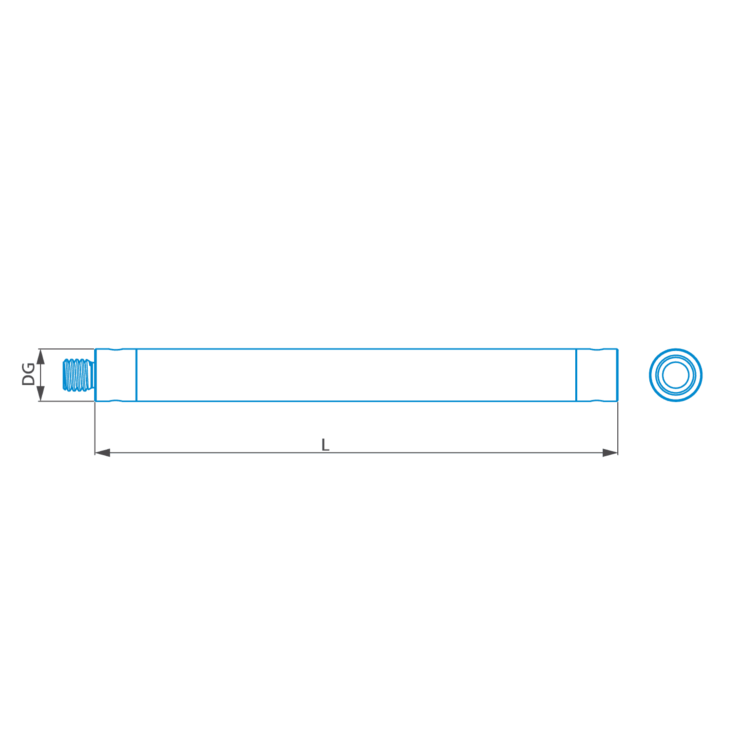 Extension M3 XXT-DG5-L25-1x-M3 XXT