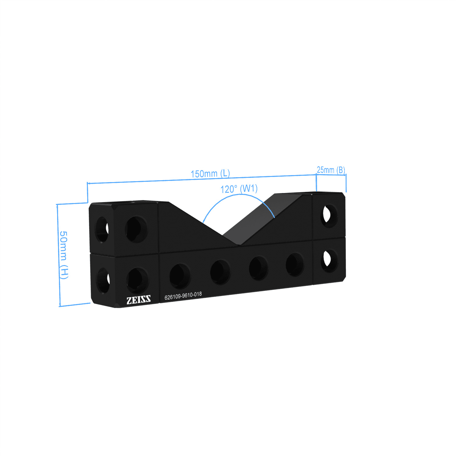 V-Block 120° - 150x25x50mm, AF25
