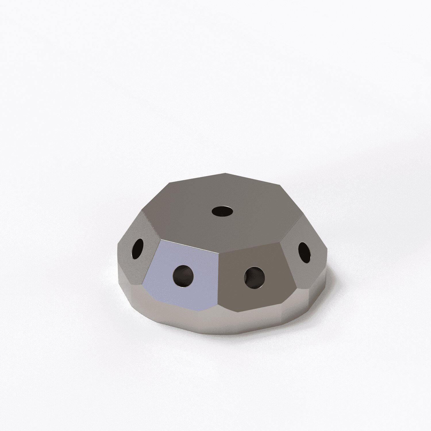 Cube, M5 8 sided, 30 ° incline, Titanium