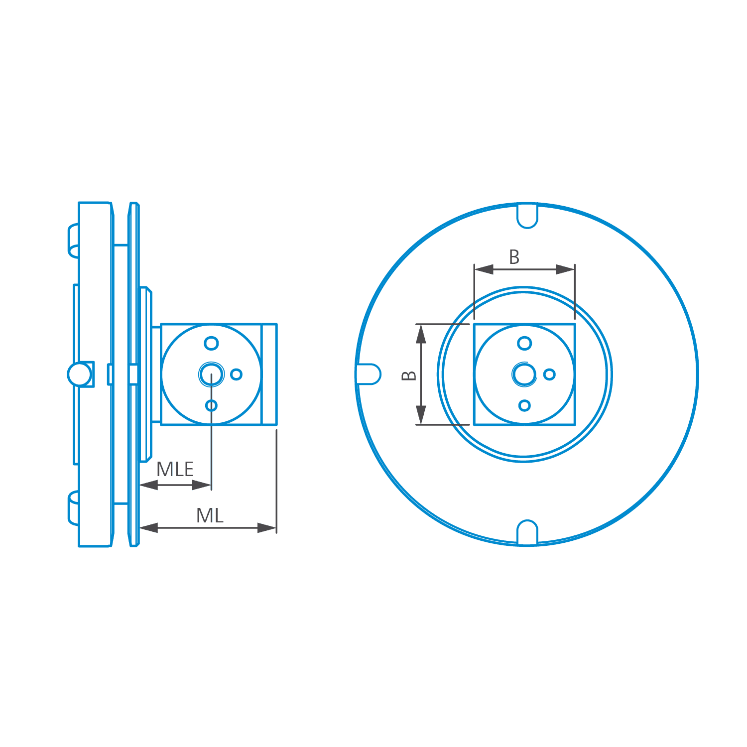 Adapter plate VAST (XT) gold, cube-5x-M5 Pro