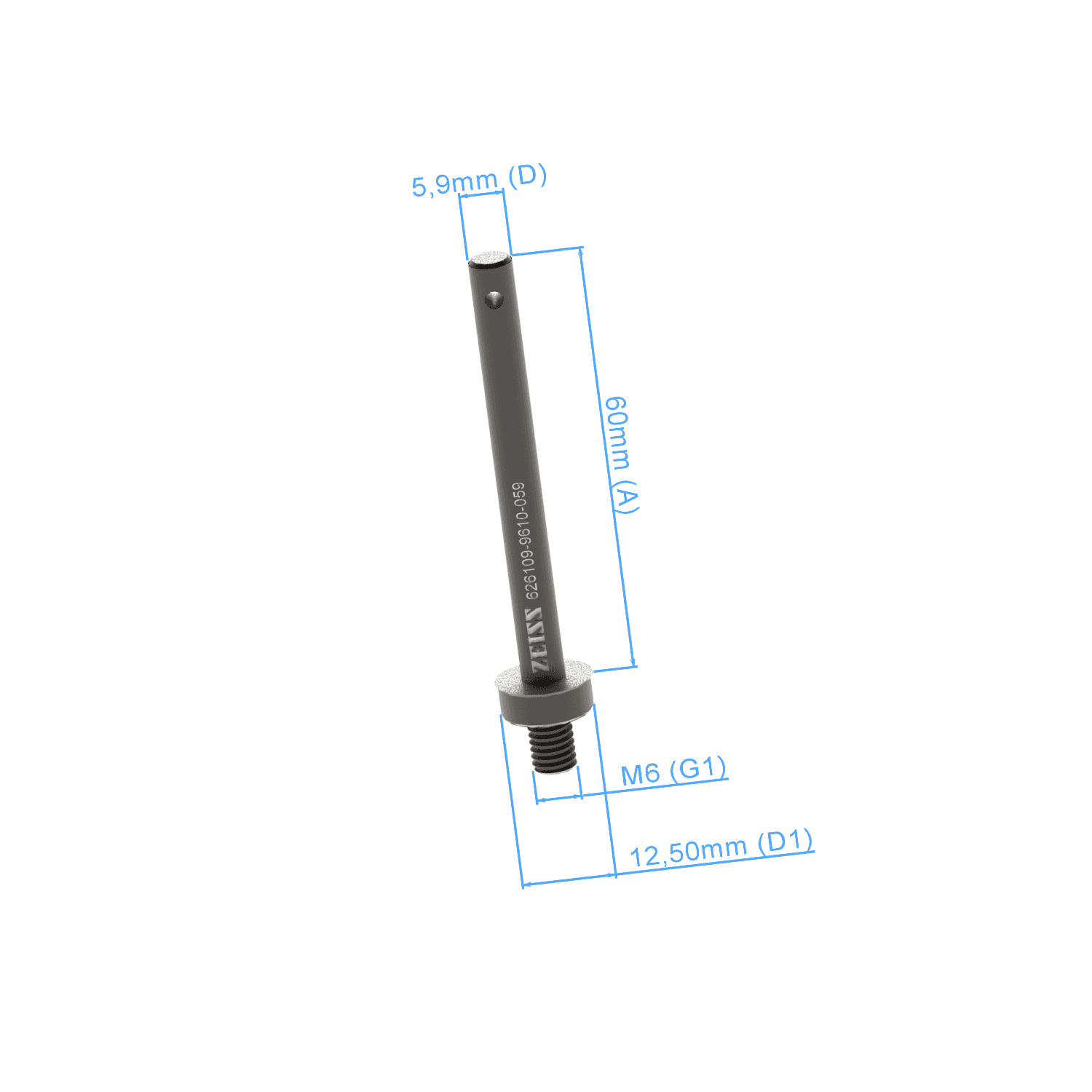 Hold-down column clamp - with thread M6, AF25, 2 pieces