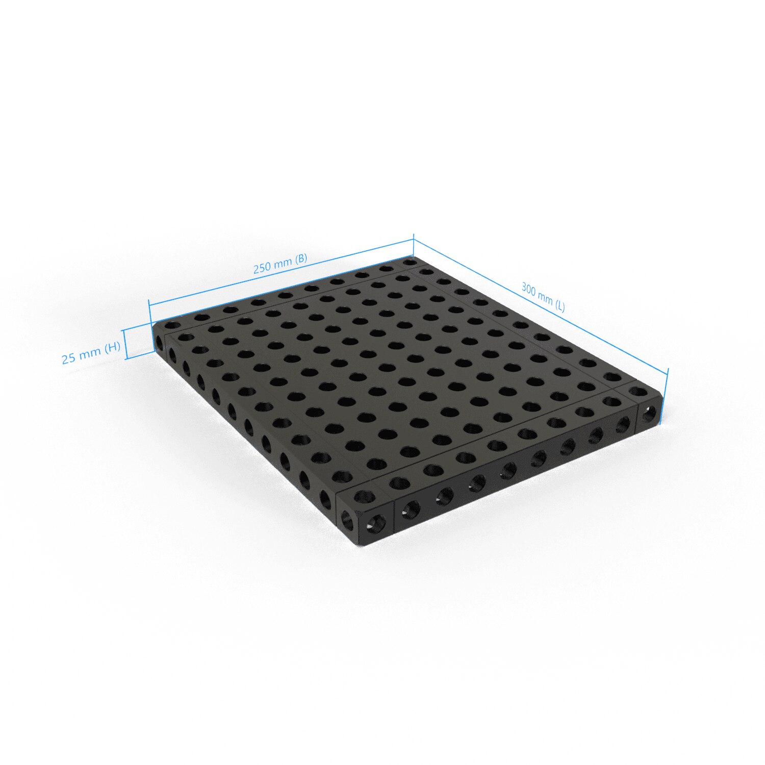 Base plate - 25x250x300mm, AF25