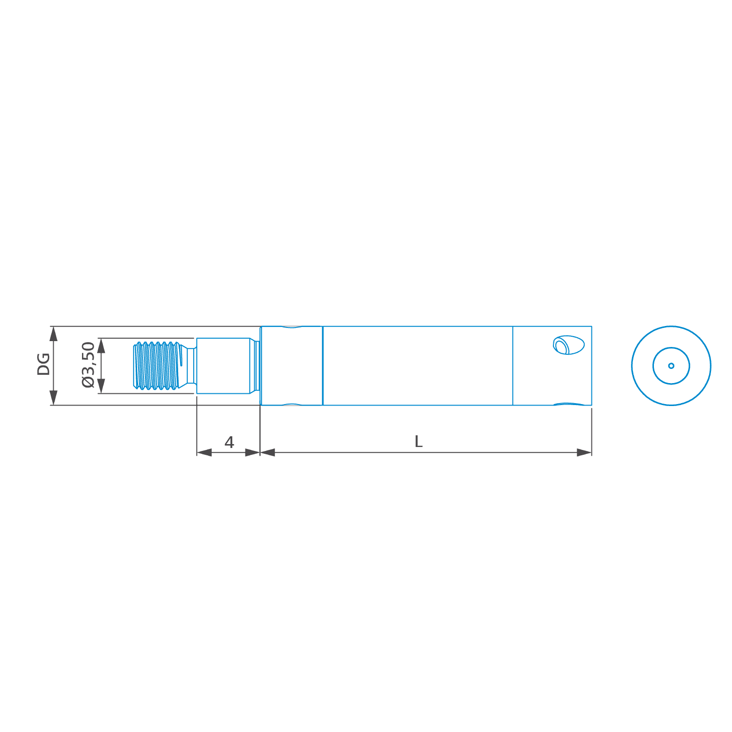 Clamping extension M3 XXT-DG5-L21-1x-CR