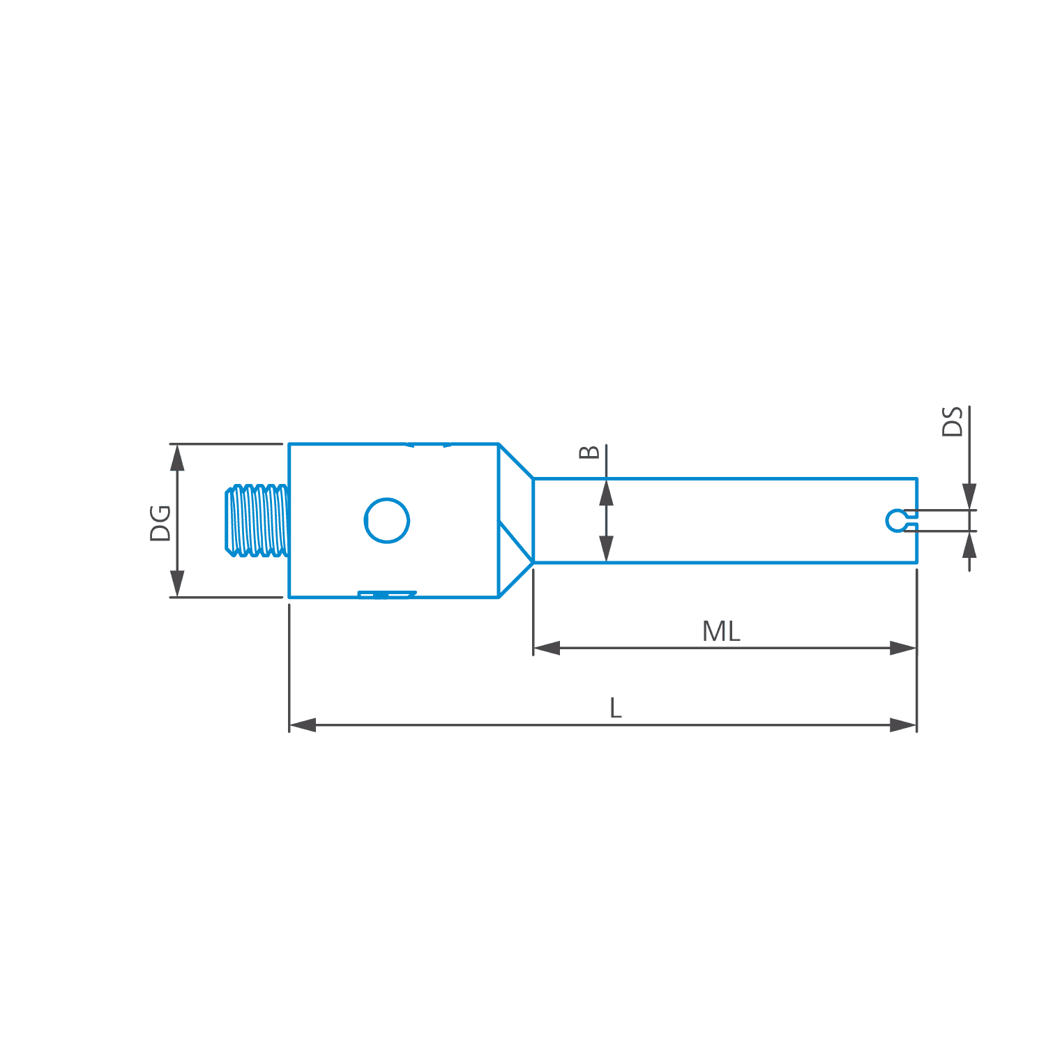 Fixed single styli holder, DS 1.5
Styli not included