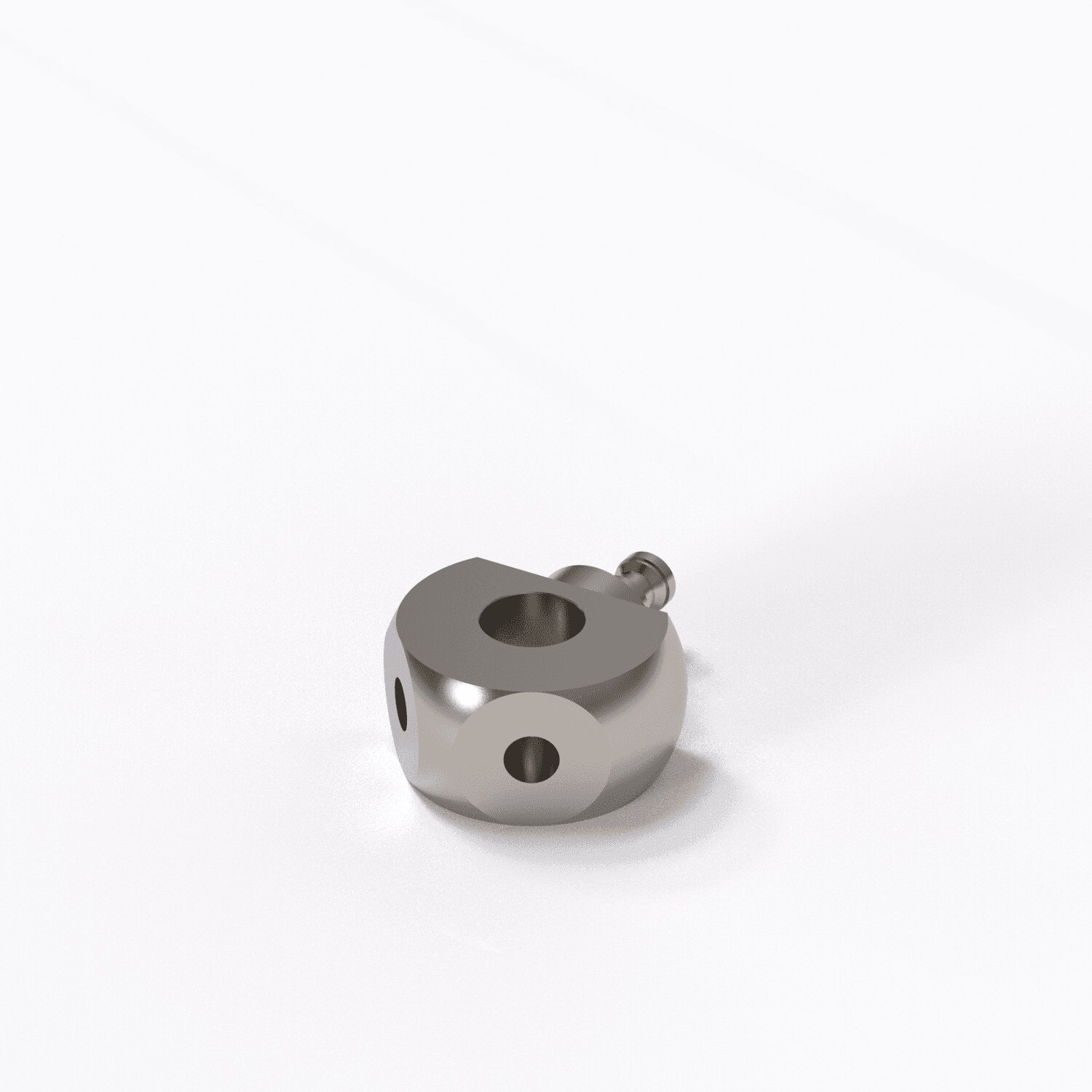 M5, Double angle piece with cone adapter, titanium