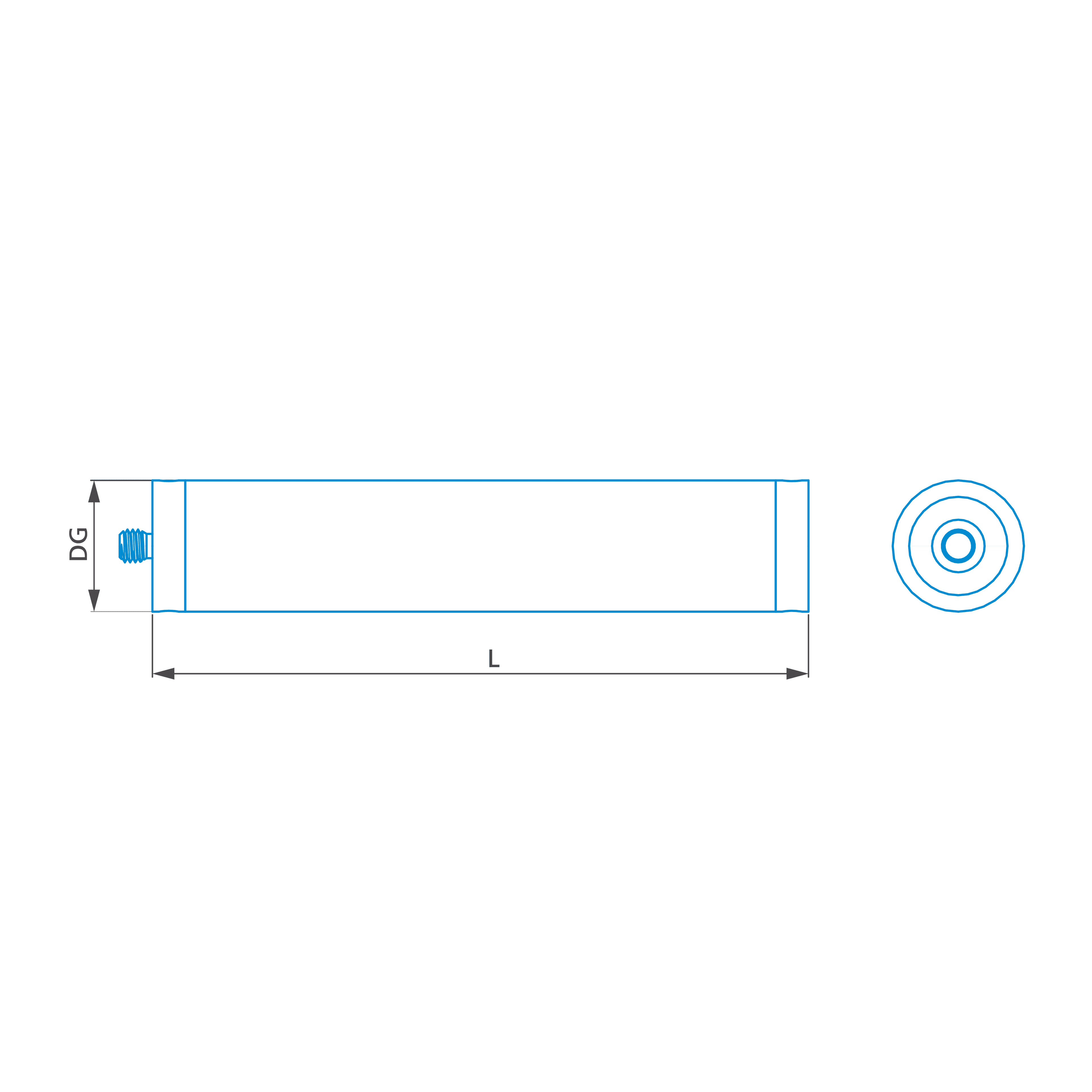 Extension M5-DG20-L75-1x-M5
