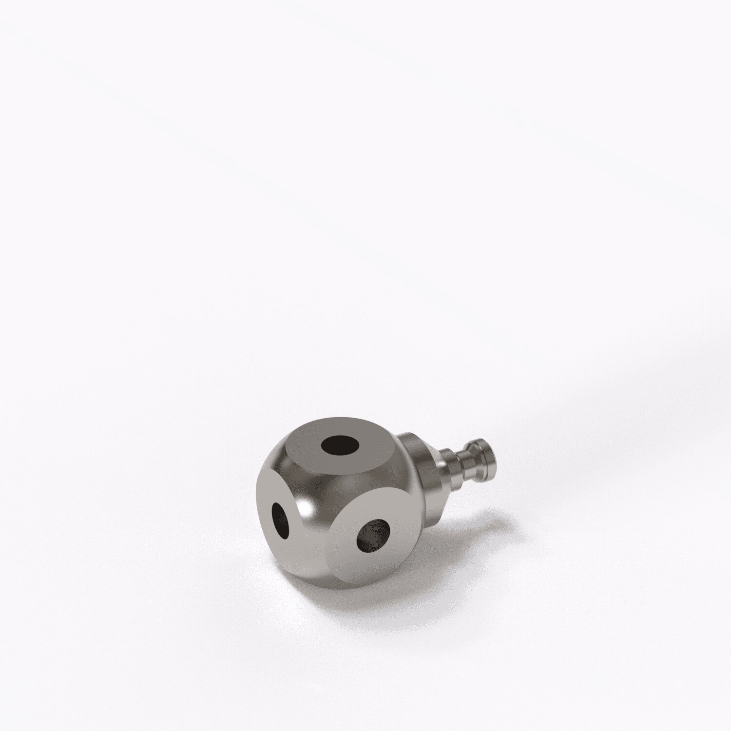 Cube, with cone adapter, 4 sided M5