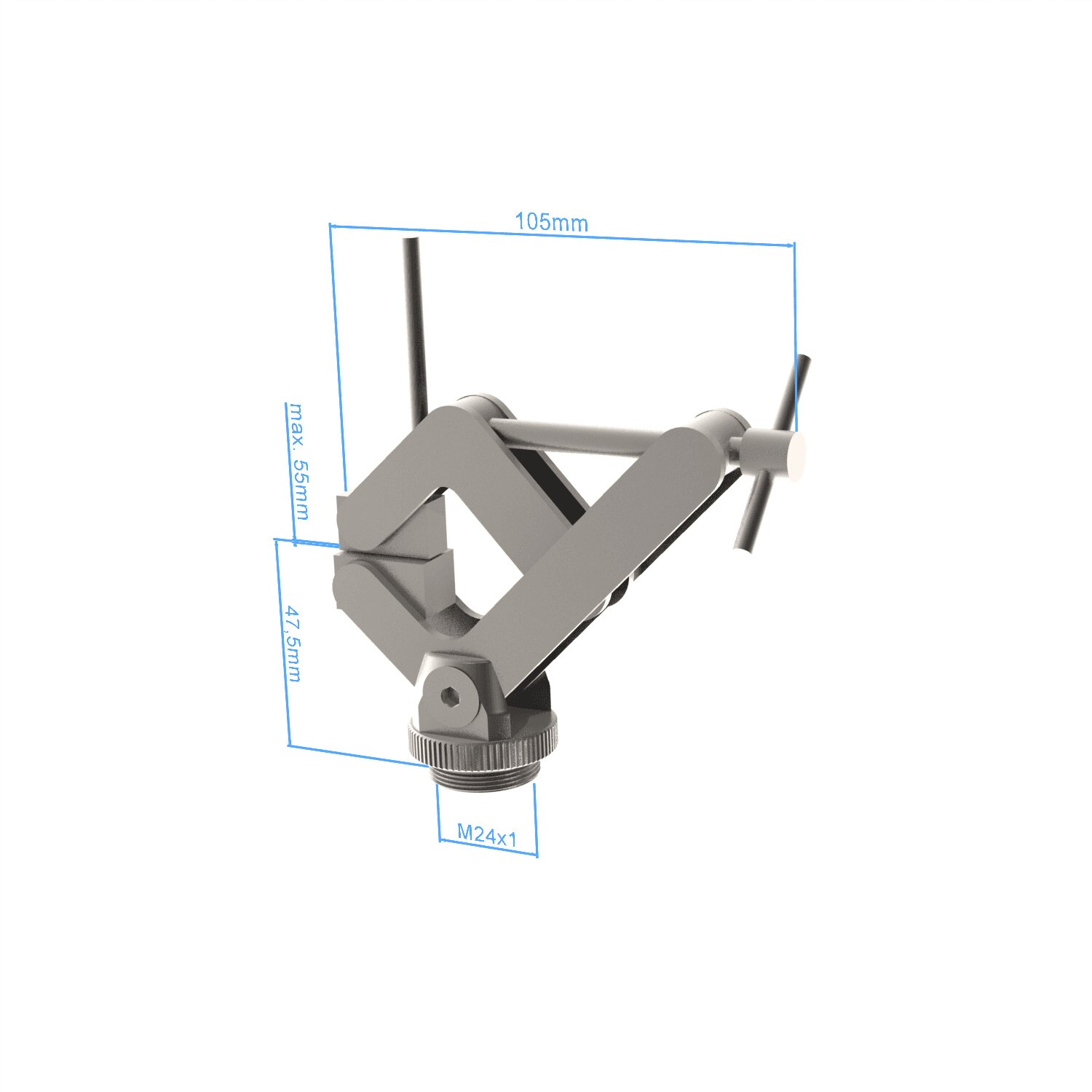 Clamp - connection M24x1, 2 pieces