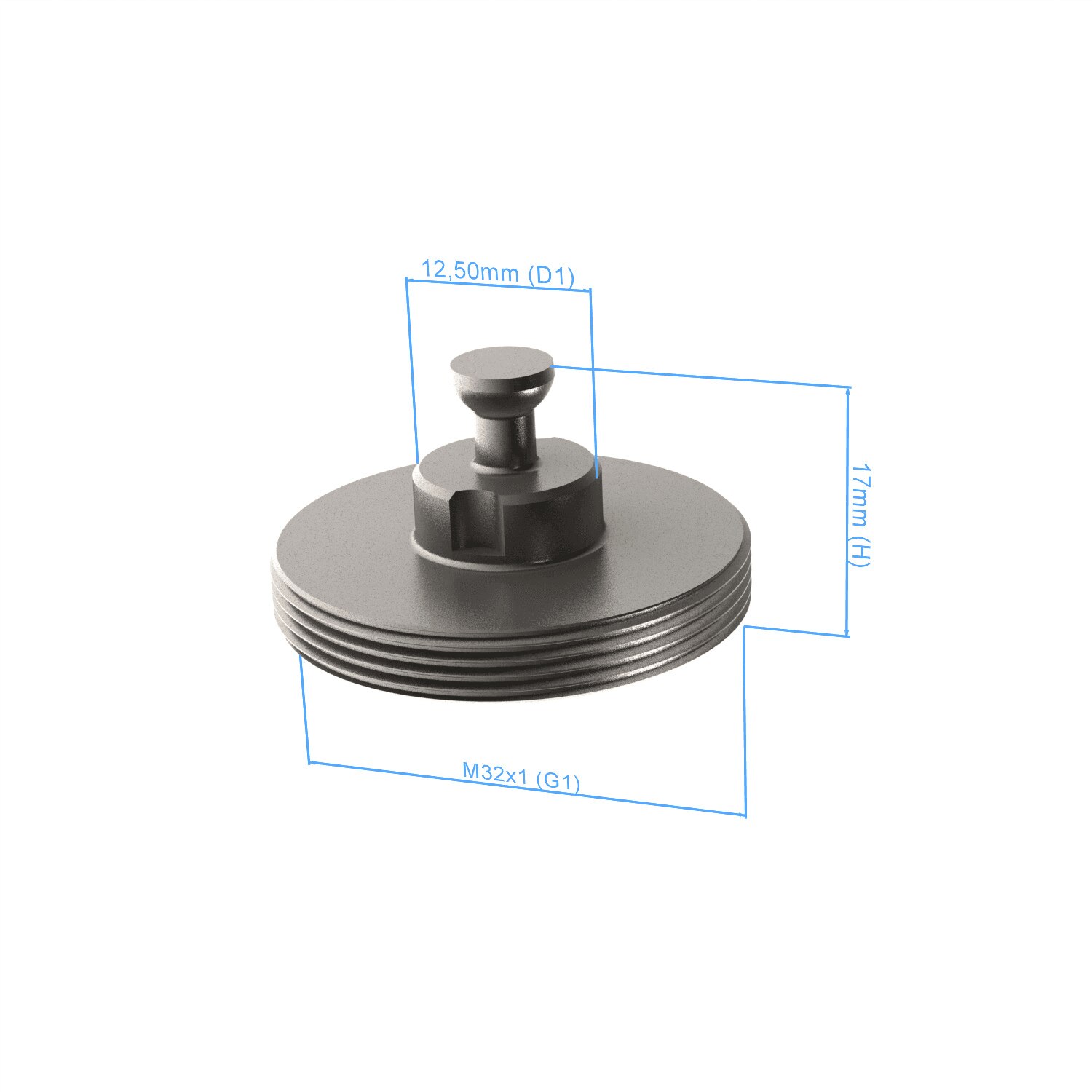 Bolt disk with stud - M32x1, AF25, 5 pieces