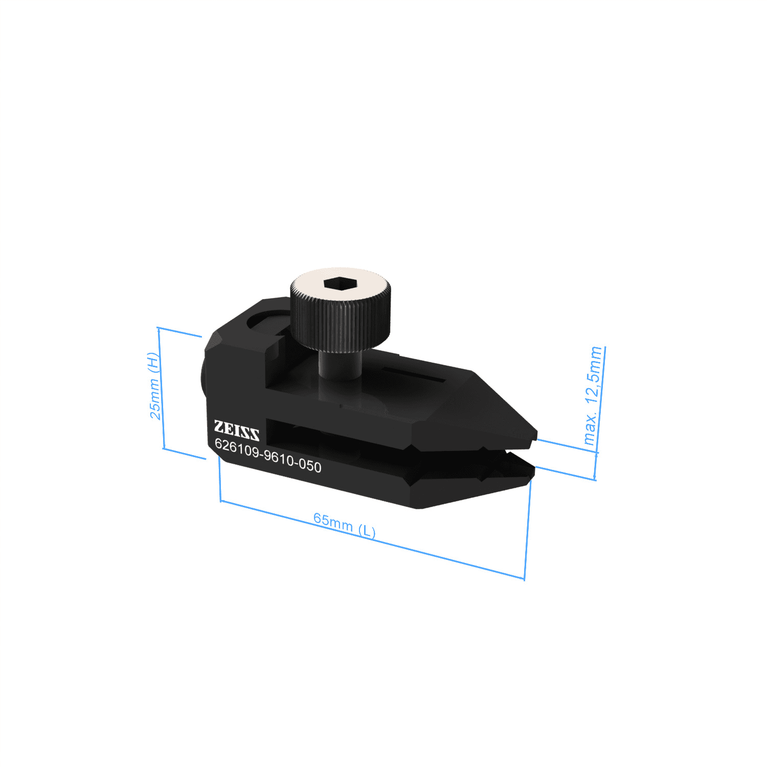Parallel clamp with exchangeable jaws