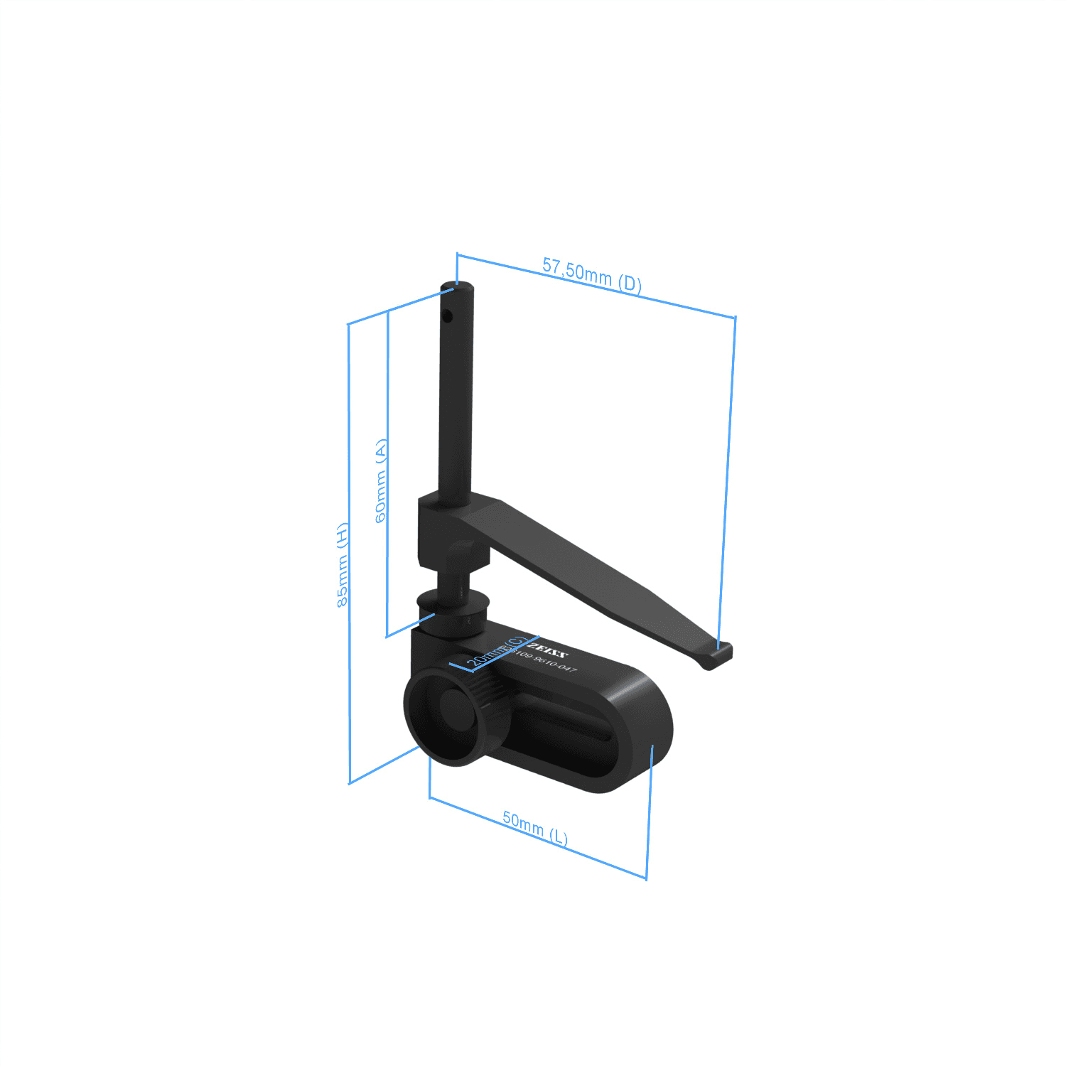 Hold-down column clamp for Pin cushion 