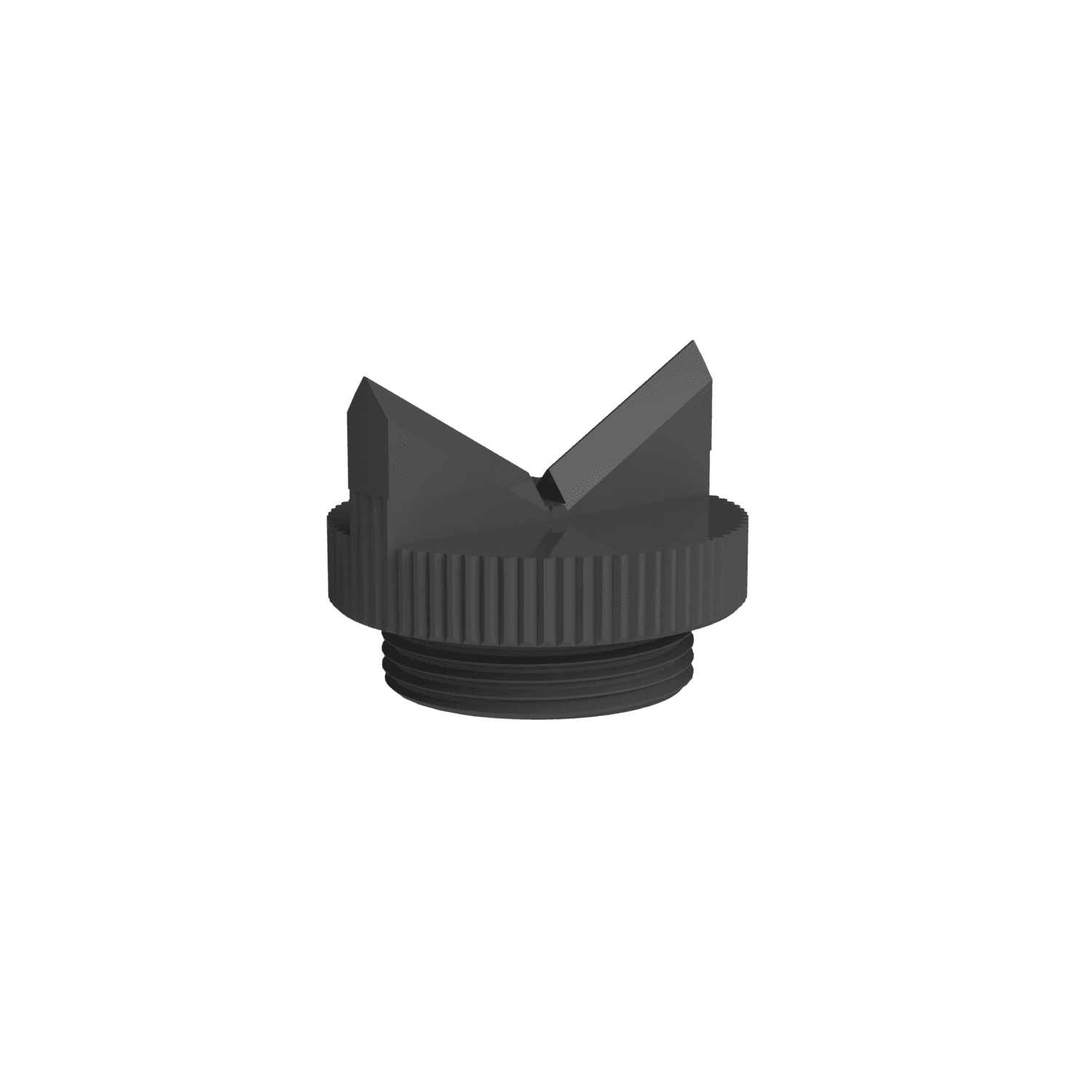 Blate prism top - 120°, without knuckle, Connection M24x1, 2 pieces