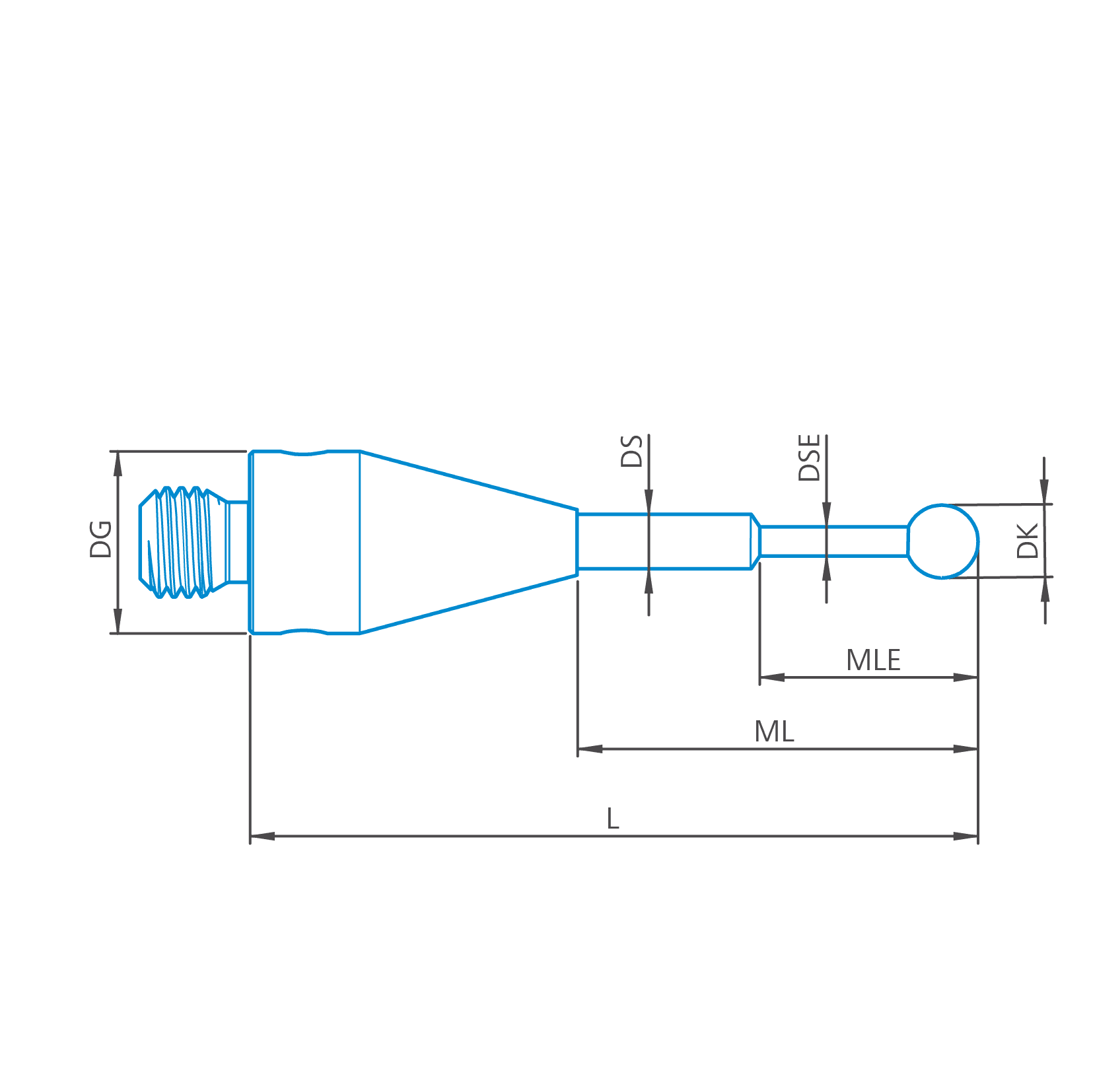 Stylus stepped M3 XXT, DK0.8 L14