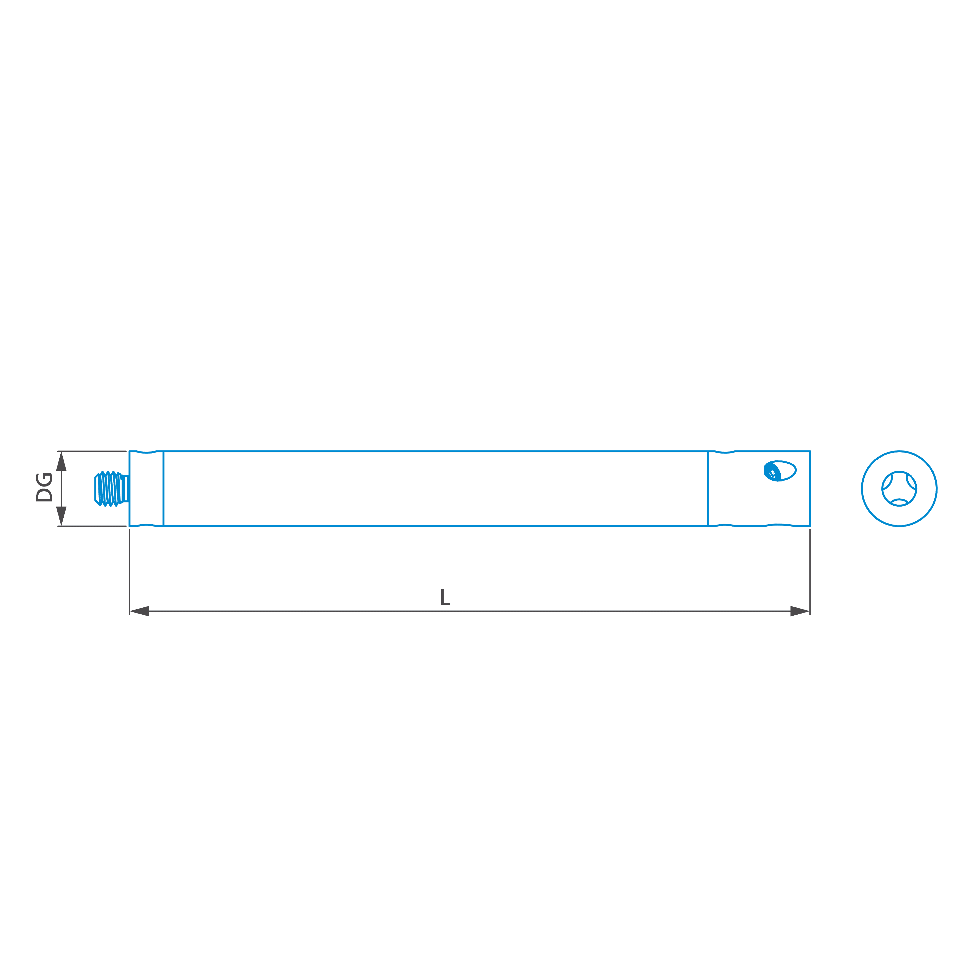 Extension M5-DG11-L160-1x-CR
