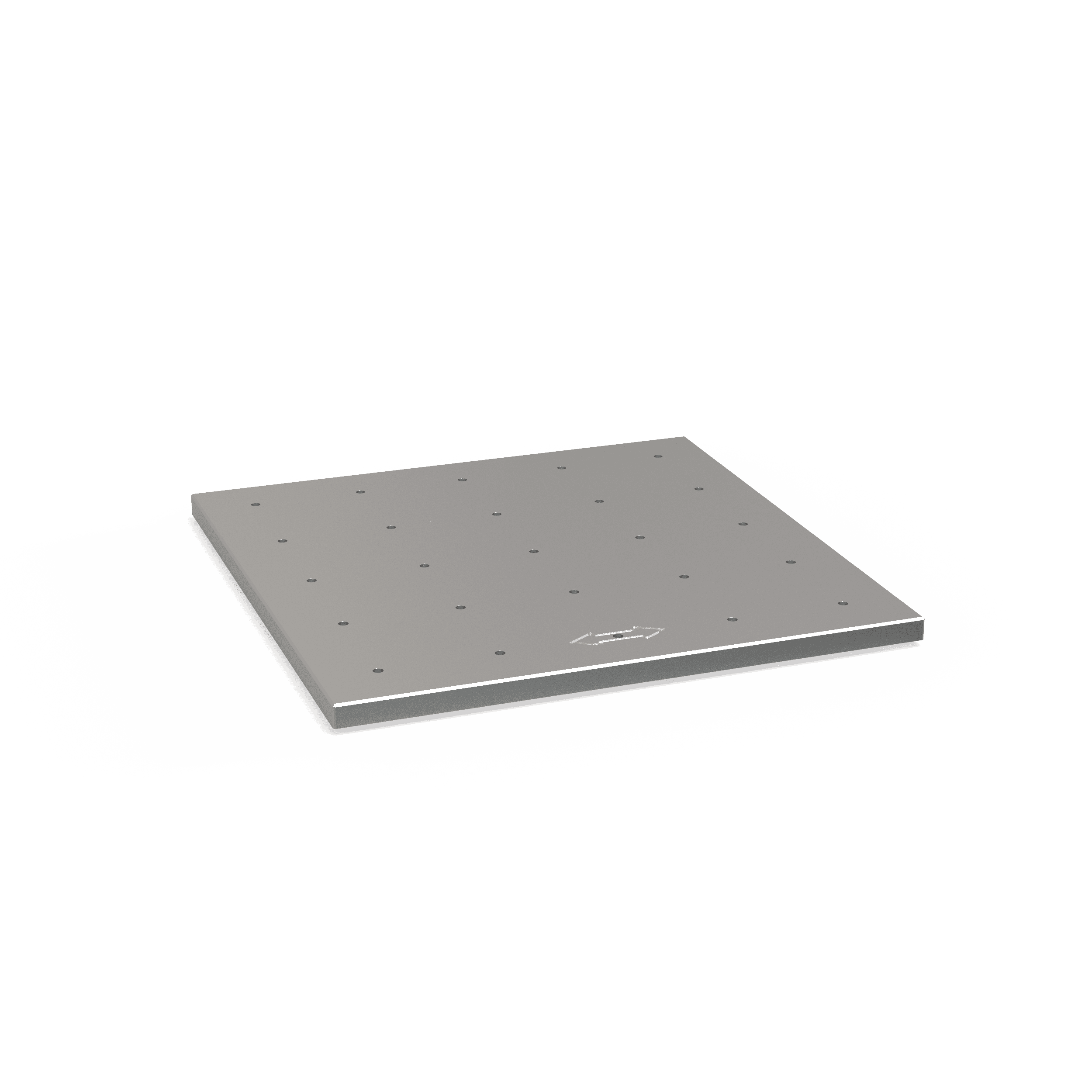 Pallet for pallet feed Duplex, with bore grid