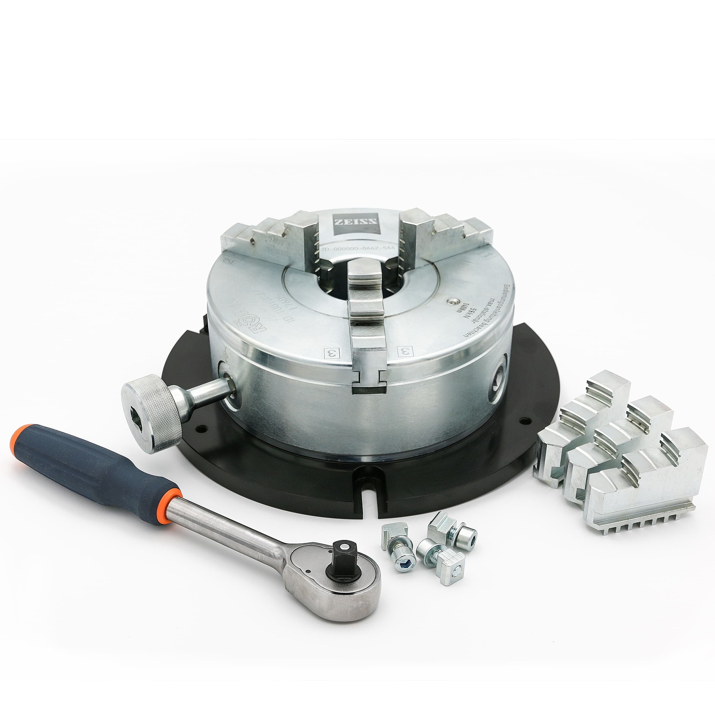 OmniFix three-jaw chuck DIN 6350 for rotary table applications Ø200 mm