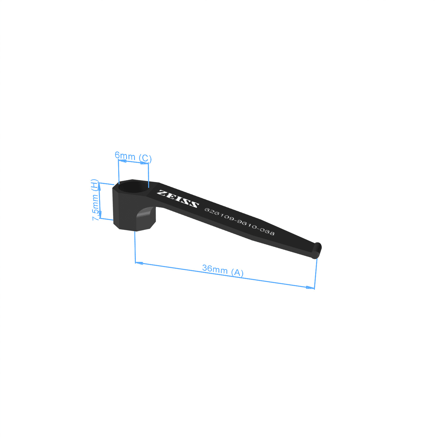 Hold down spring - self locking, lenght 36mm, 2 pieces