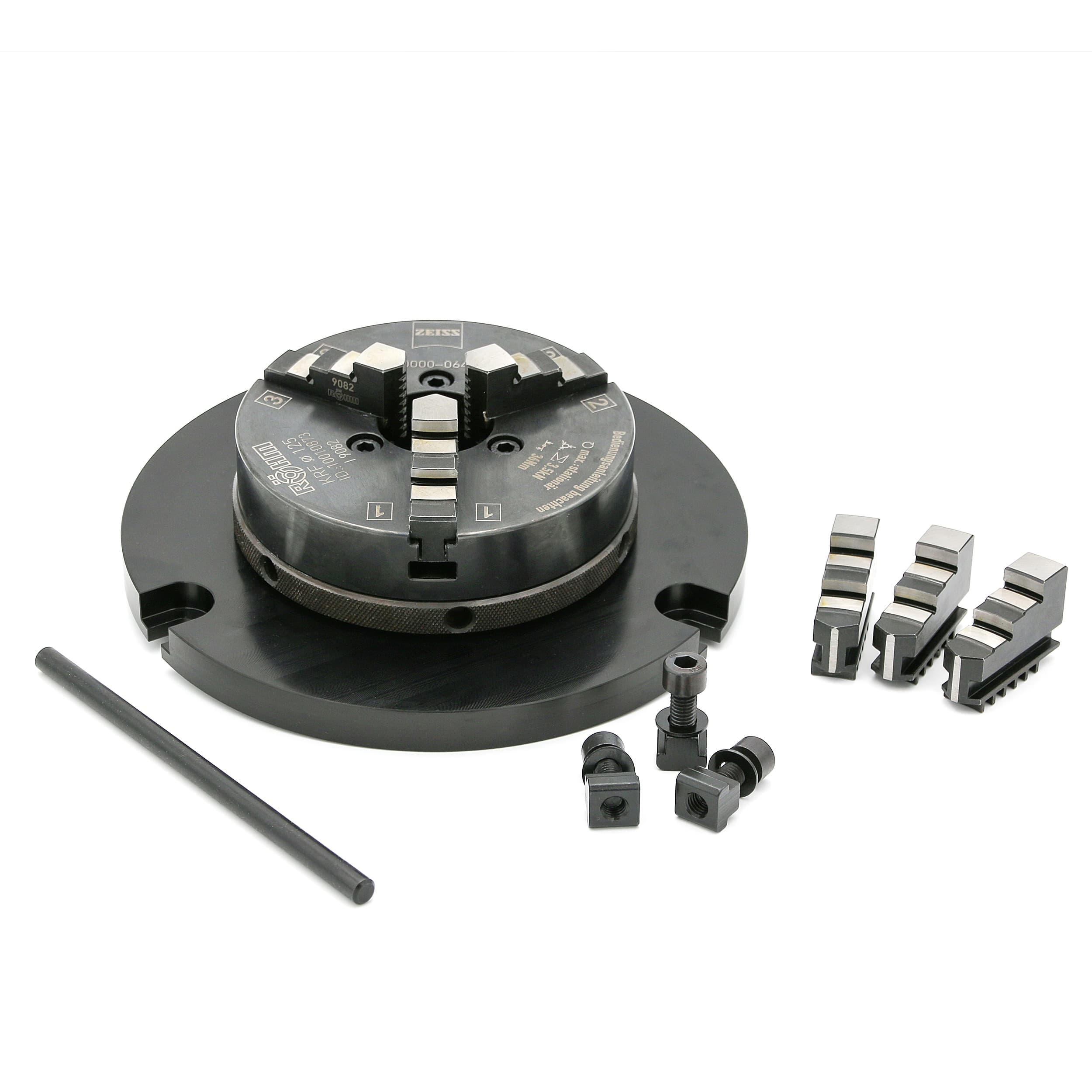 OmniFix three-jaw ring chucks for rotary table applications Ø125 mm