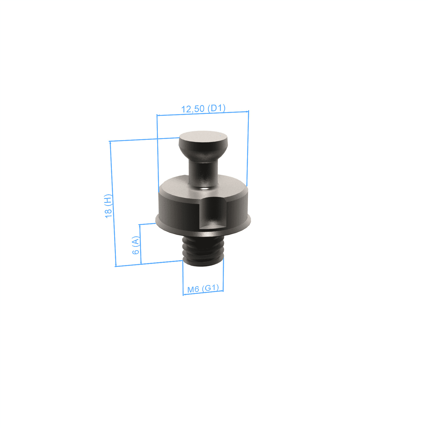Combi bolt - M6 short, AF25, 10 pieces