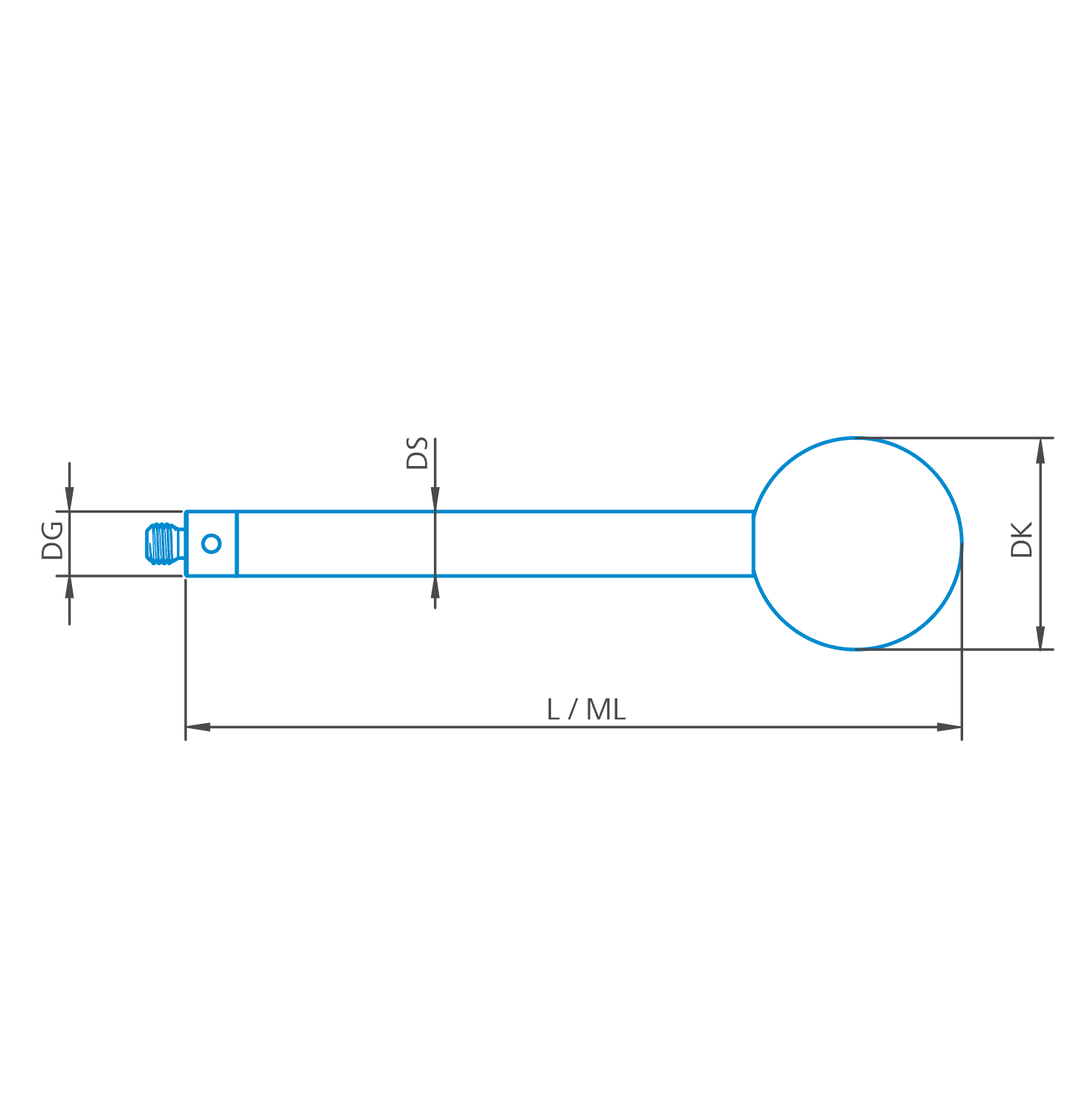 Stylus straight M3 XXT, DK16.669 L34.7