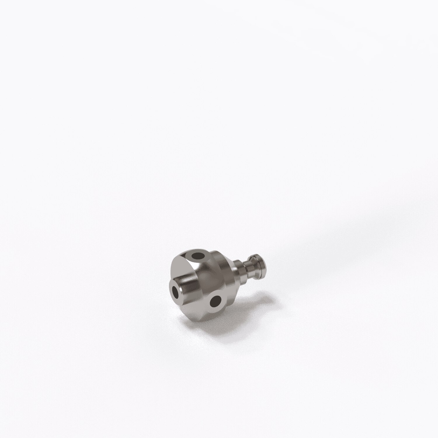 Cube, with cone adapter, 4 sided M3