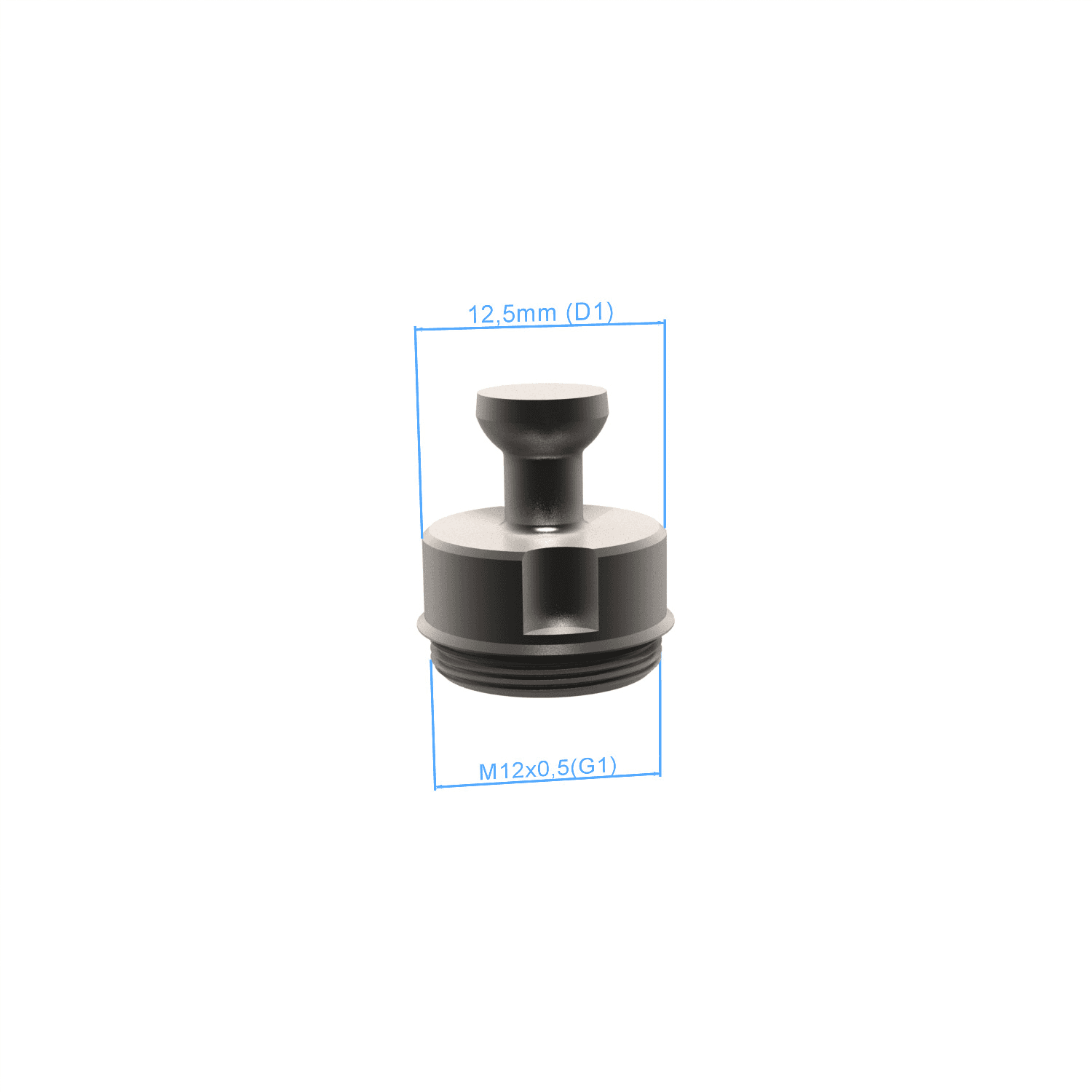 Bolt disk with stud - M12x0,5, AF25, 5 pieces