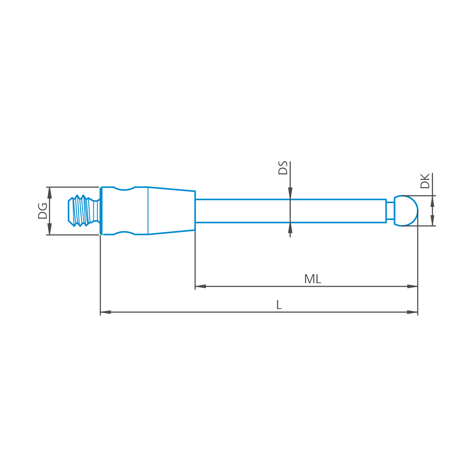 Stylus straight M2 DK2 L11 D!S mono