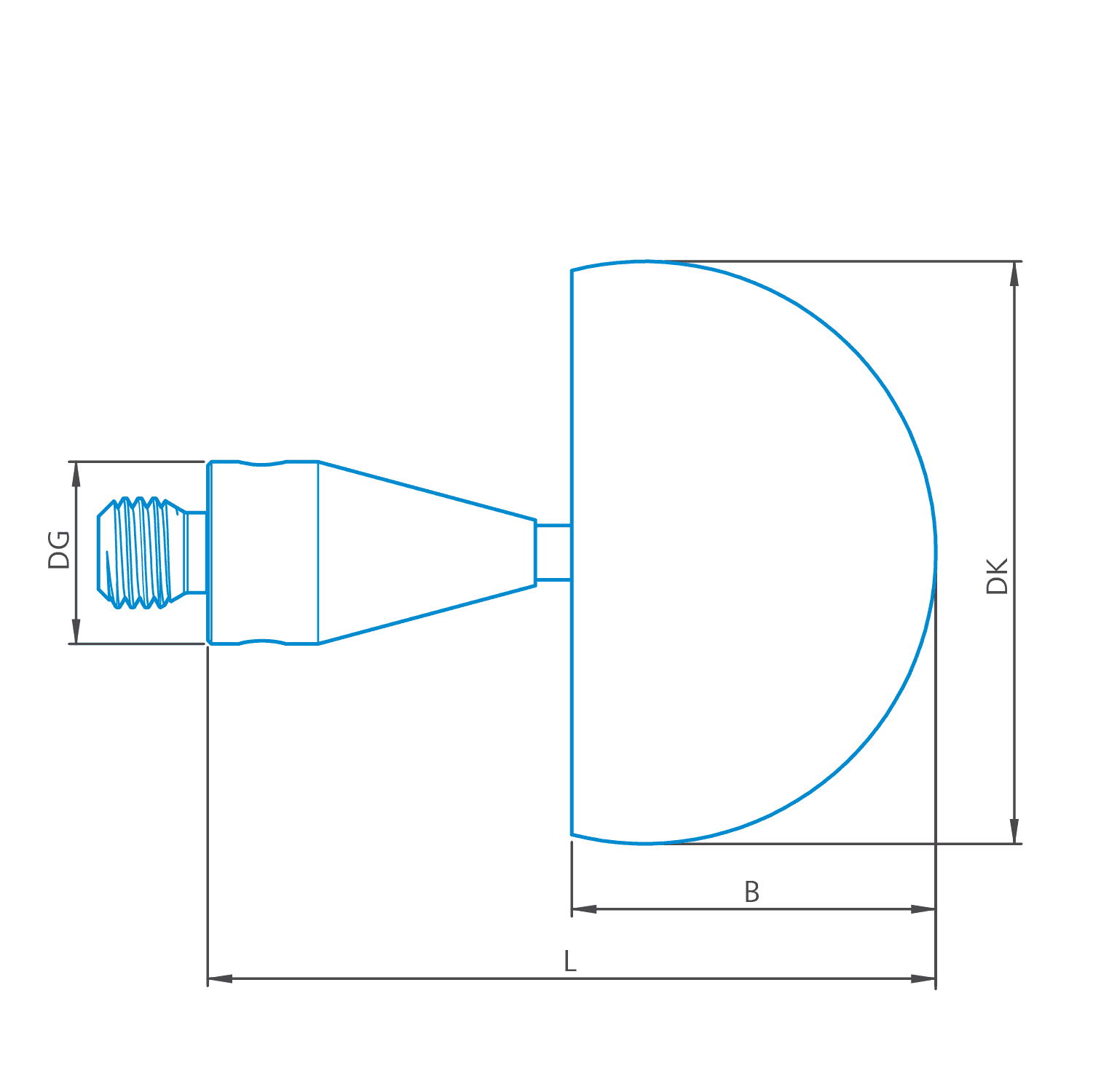 Hemisphere stylus M3 XXT, DK28 L21