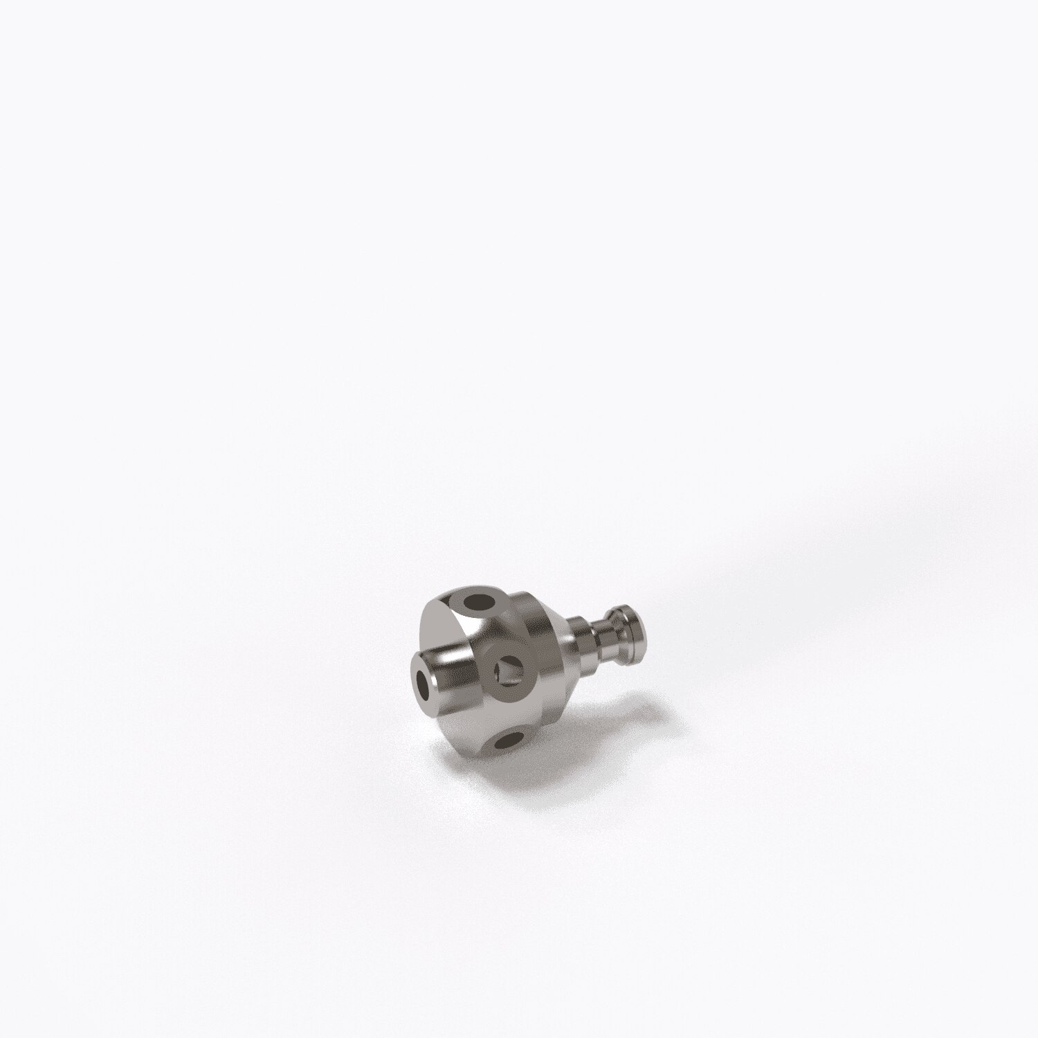 Cube, with cone adapter, 6 sided M3