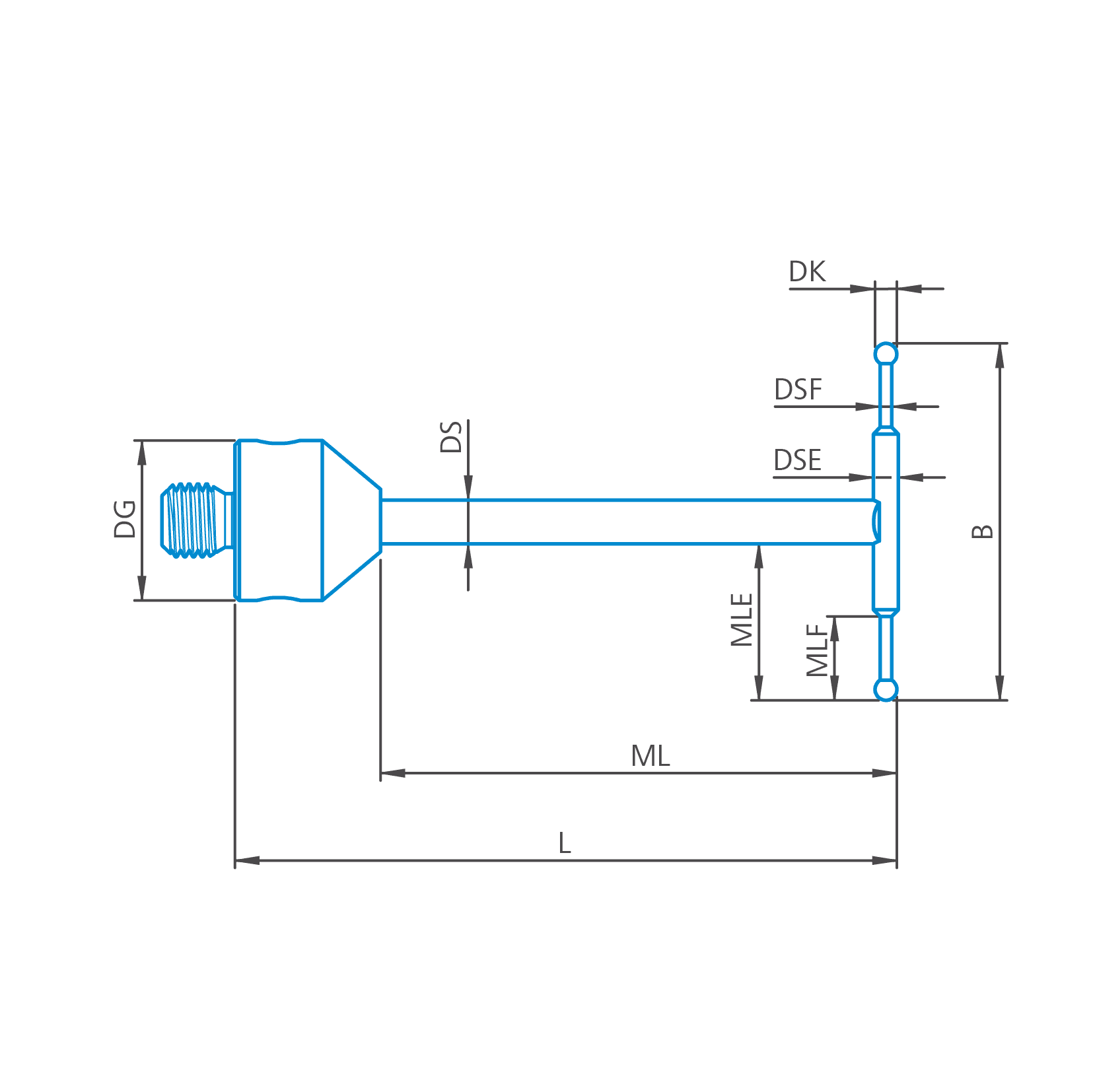 T-stylus M5, DK0.5 L25.25