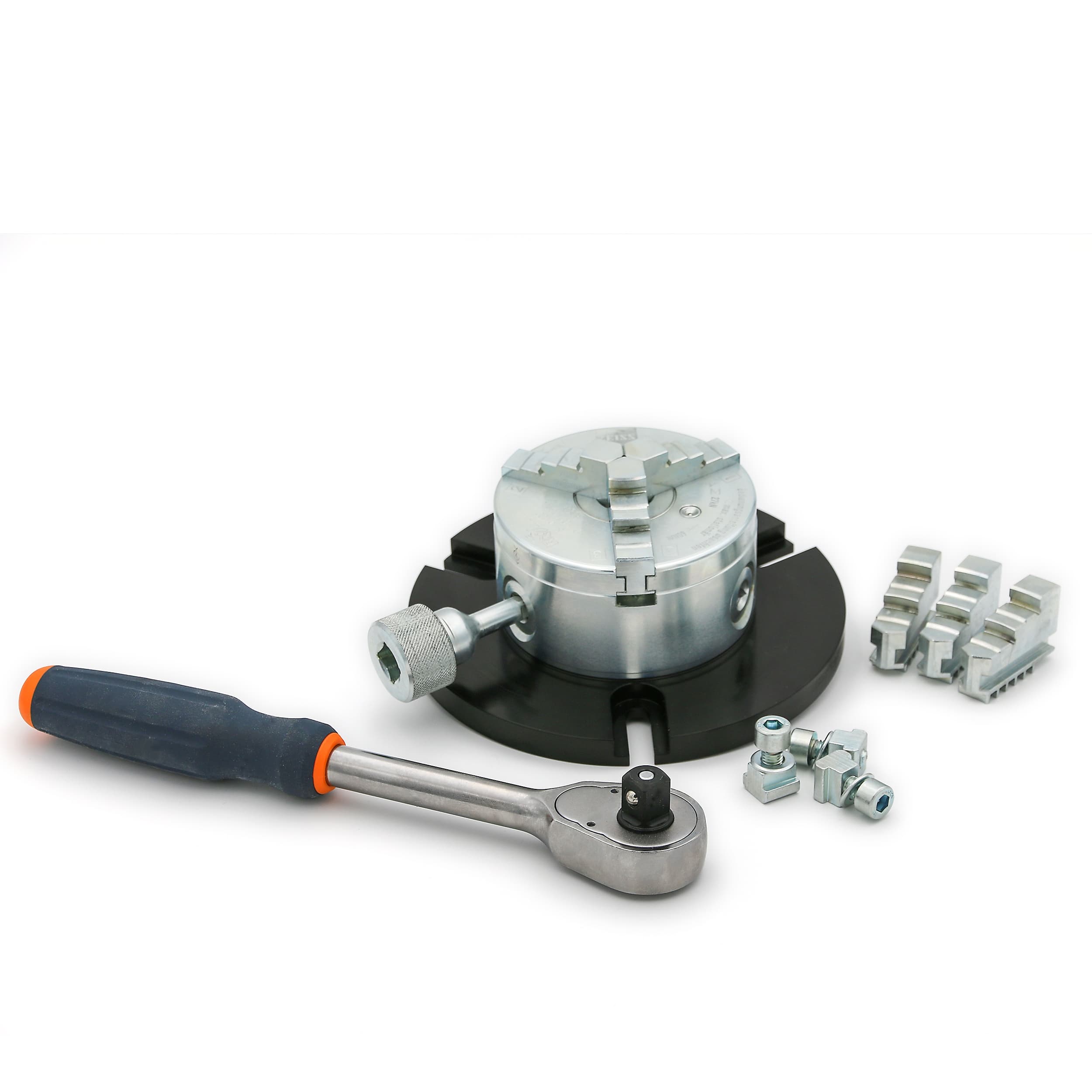 OmniFix three-jaw chuck DIN 6350 for rotary table application Ø100 mm