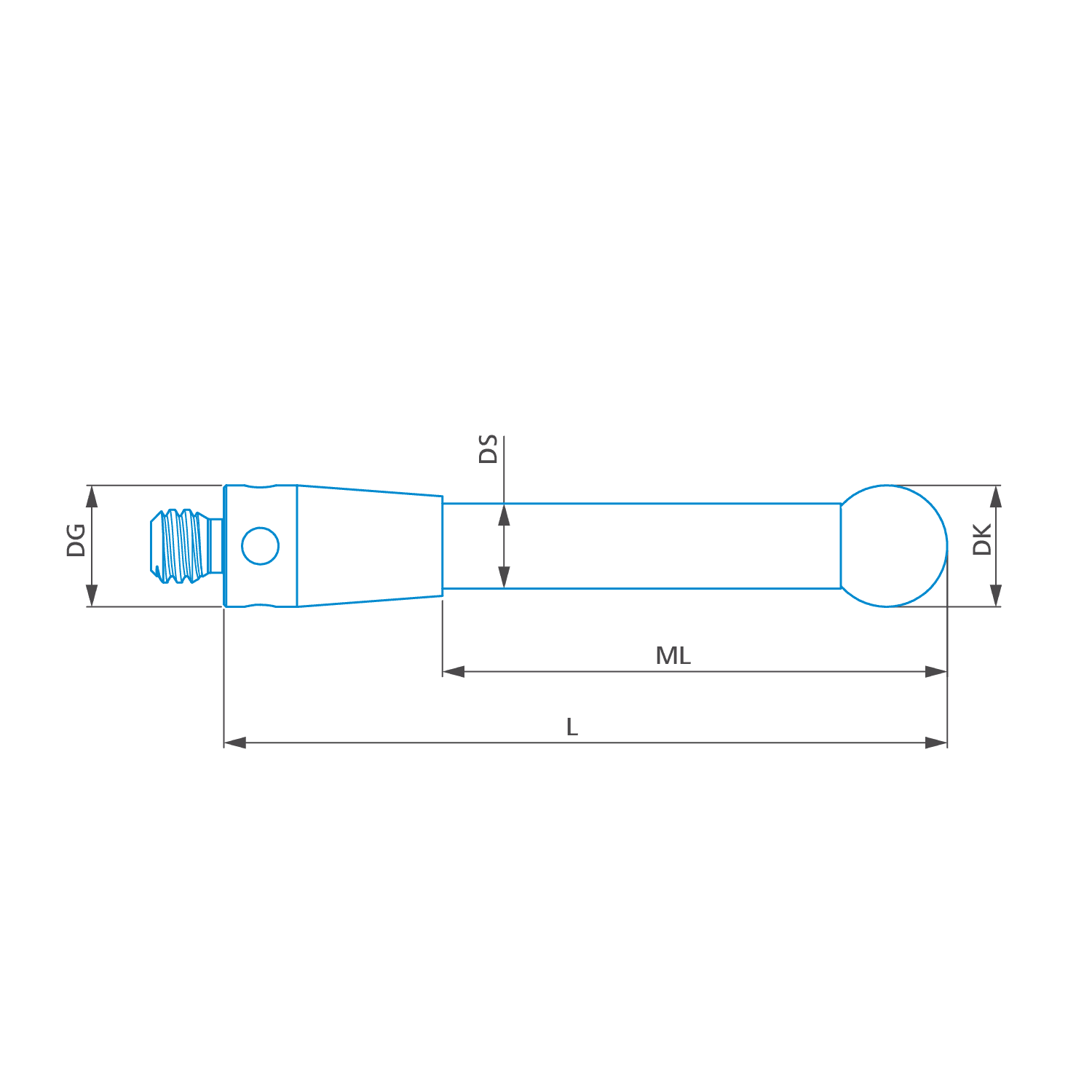 Reference stylus M3 XXT, DK5 L50
