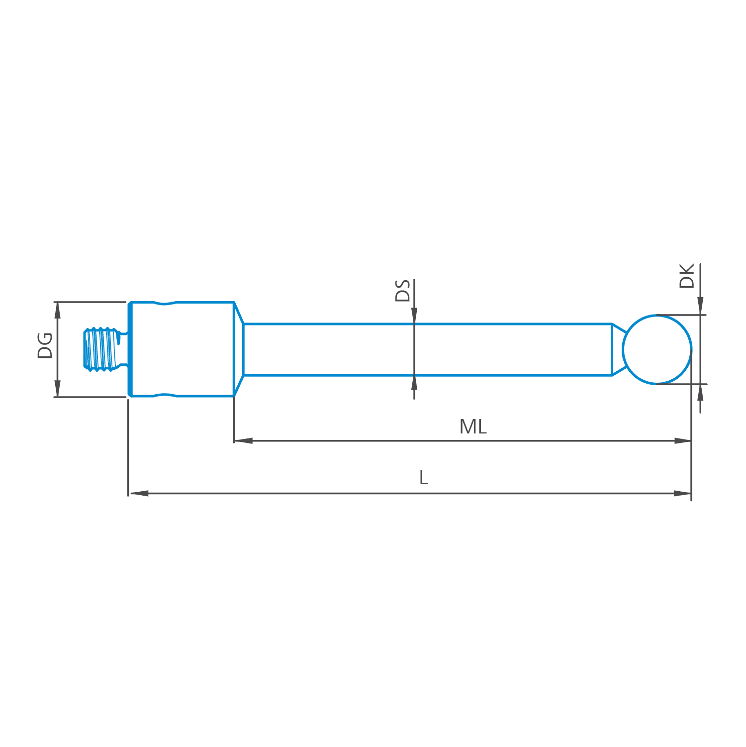Reference stylus M5, DK8 L110
